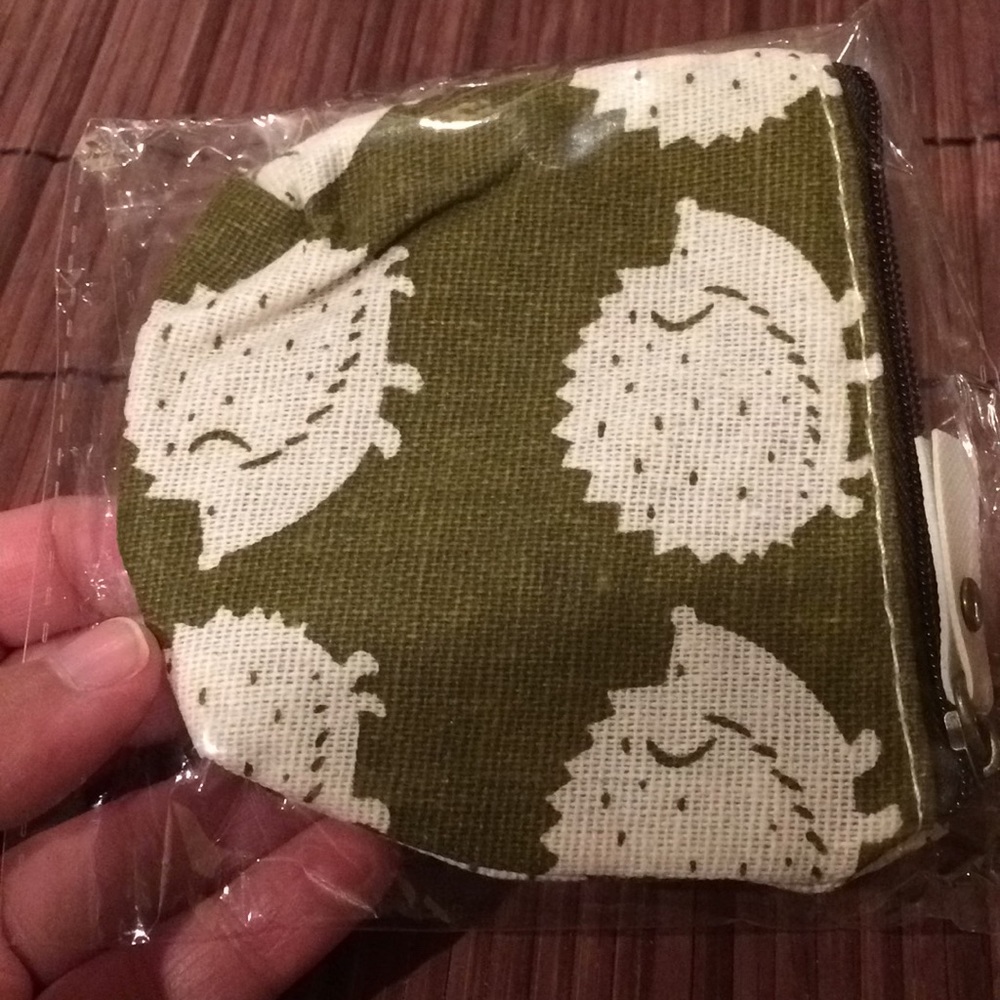 Porcupine Print Coin Purse
